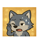 キラキラきばのオオカミ@SFW（個別スタンプ：10）