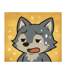 キラキラきばのオオカミ@SFW（個別スタンプ：11）