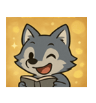 キラキラきばのオオカミ@SFW（個別スタンプ：12）