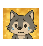 キラキラきばのオオカミ@SFW（個別スタンプ：19）