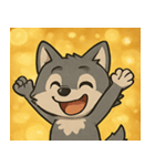 キラキラきばのオオカミ@SFW（個別スタンプ：20）
