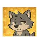 キラキラきばのオオカミ@SFW（個別スタンプ：26）