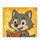 キラキラきばのオオカミ@SFW（個別スタンプ：28）