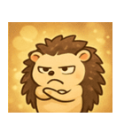 キラキラとげのハリネズミ@SFW（個別スタンプ：2）