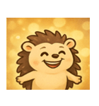 キラキラとげのハリネズミ@SFW（個別スタンプ：4）