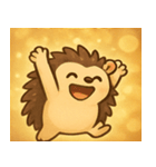 キラキラとげのハリネズミ@SFW（個別スタンプ：5）