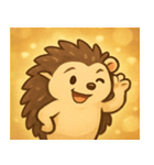 キラキラとげのハリネズミ@SFW（個別スタンプ：14）