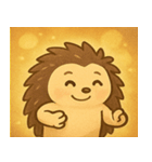 キラキラとげのハリネズミ@SFW（個別スタンプ：20）