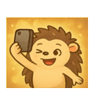 キラキラとげのハリネズミ@SFW（個別スタンプ：27）