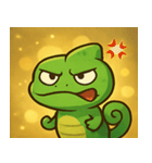 キラキラいろどりカメレオン@SFW（個別スタンプ：2）
