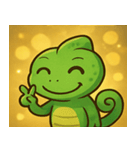 キラキラいろどりカメレオン@SFW（個別スタンプ：5）