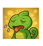 キラキラいろどりカメレオン@SFW（個別スタンプ：10）