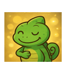 キラキラいろどりカメレオン@SFW（個別スタンプ：12）
