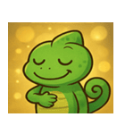 キラキラいろどりカメレオン@SFW（個別スタンプ：15）