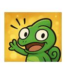 キラキラいろどりカメレオン@SFW（個別スタンプ：17）