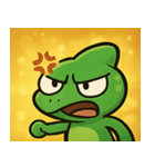 キラキラいろどりカメレオン@SFW（個別スタンプ：19）