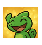 キラキラいろどりカメレオン@SFW（個別スタンプ：20）