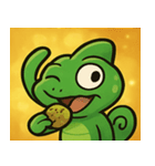 キラキラいろどりカメレオン@SFW（個別スタンプ：21）