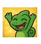 キラキラいろどりカメレオン@SFW（個別スタンプ：24）