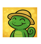 キラキラいろどりカメレオン@SFW（個別スタンプ：28）