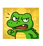 キラキラきばのワニ@SFW（個別スタンプ：2）