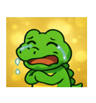 キラキラきばのワニ@SFW（個別スタンプ：4）