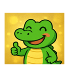 キラキラきばのワニ@SFW（個別スタンプ：5）