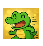 キラキラきばのワニ@SFW（個別スタンプ：6）