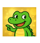 キラキラきばのワニ@SFW（個別スタンプ：7）
