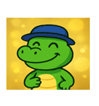 キラキラきばのワニ@SFW（個別スタンプ：8）