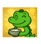 キラキラきばのワニ@SFW（個別スタンプ：9）