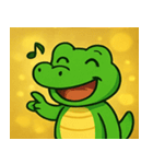 キラキラきばのワニ@SFW（個別スタンプ：13）