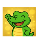 キラキラきばのワニ@SFW（個別スタンプ：15）
