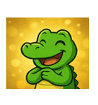 キラキラきばのワニ@SFW（個別スタンプ：18）