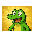 キラキラきばのワニ@SFW（個別スタンプ：22）