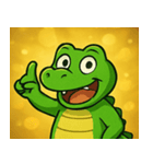 キラキラきばのワニ@SFW（個別スタンプ：23）