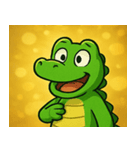 キラキラきばのワニ@SFW（個別スタンプ：25）
