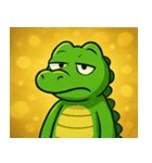 キラキラきばのワニ@SFW（個別スタンプ：26）