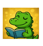 キラキラきばのワニ@SFW（個別スタンプ：27）