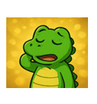 キラキラきばのワニ@SFW（個別スタンプ：28）