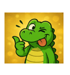 キラキラきばのワニ@SFW（個別スタンプ：29）
