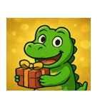 キラキラきばのワニ@SFW（個別スタンプ：30）