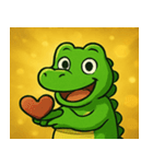 キラキラきばのワニ@SFW（個別スタンプ：31）