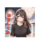 花火デートでキュン（個別スタンプ：14）
