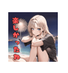 花火デートでキュン（個別スタンプ：21）