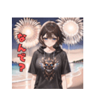 花火デートでキュン（個別スタンプ：29）