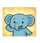 キラキラきばのゾウ@SFW（個別スタンプ：3）