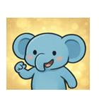 キラキラきばのゾウ@SFW（個別スタンプ：5）