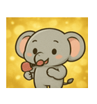 キラキラきばのゾウ@SFW（個別スタンプ：25）