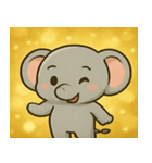 キラキラきばのゾウ@SFW（個別スタンプ：28）